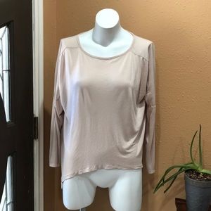 Frenchi cream long sleeve tee